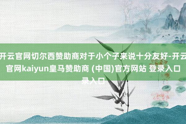 开云官网切尔西赞助商对于小个子来说十分友好-开云官网kaiyun皇马赞助商 (中国)官方网站 登录入口